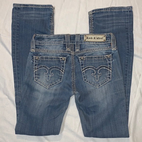 Rock Revival Women's Alanis Light Wash Boot Size 27 - Picture 2 of 9